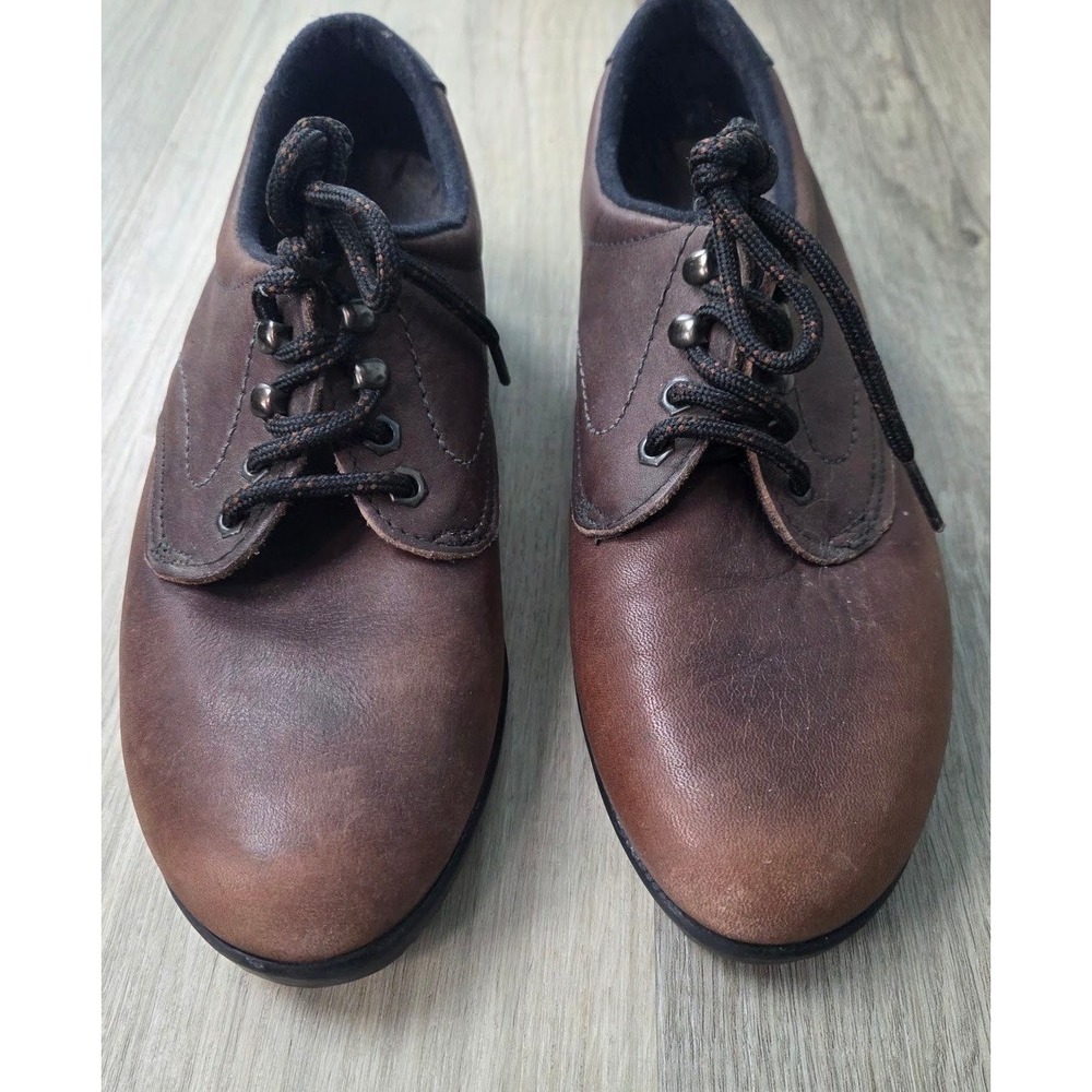 Leather Shoes Munro Sport Womens 6.5M Brown Comfort Casual American Footwear